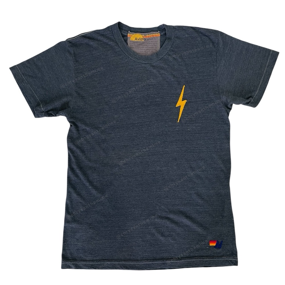 ⚡️AVIATOR NATION • BOLT TEE - Charcoal Grey